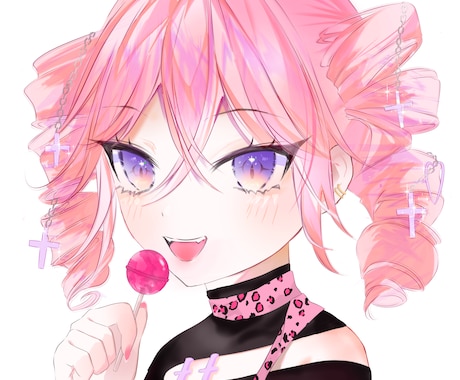 商用OK キラキラしたイラストを描きます アイコン、立ち絵、サムネ、動画内イラスト等描きます イメージ1