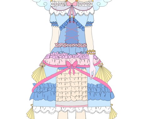 イラスト等で使えるような衣装をデザイン致します 「キャラクターは描けるけど衣装までは描けない方へ！」 イメージ2