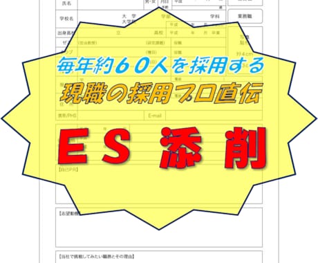 現職の人事が就職活動の履歴書対策をします 【就職活動対策】採用のプロ直伝！！ 通過する履歴書添削講座 イメージ1