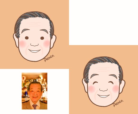 似顔絵アイコン2点セット描きます ゆるくてシンプルなタッチ♪SNS、ブログ、プレゼントに♡ イメージ2