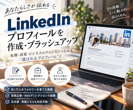 LinkedInプロフィール作成・添削します イメージ1