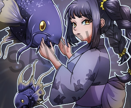 可愛くて親近感あるの2〜7頭身キャラを描きます イメージしたキャラクターを作成します！ イメージ2