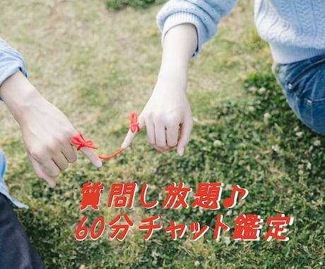 たっぷり60分♪あなた恋愛のお悩み鑑定します 電話が苦手な方におススメ。鑑定後からチャット開始！ イメージ1
