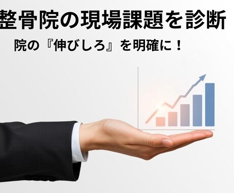 リピート率・自費率・スタッフ育成の悩み解決します 見えない課題を言語化し、院の『伸びしろ』を明確に！ イメージ1