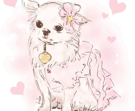 オシャレかわいくワンちゃん描きます リアルすぎないオシャレなワンちゃんを描きます イメージ2