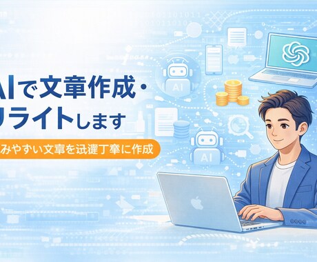 AIで文章作成・リライトします 読みやすい文章を迅速丁寧に作成 イメージ1