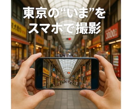 東京の“いま”をあなたの代わりに撮影します 現地の様子をスマホで撮影し、最短翌日にお届けします。 イメージ1