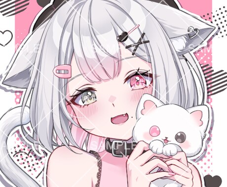 SNS等に使えるかわいいアイコン描きます きらきら・ポップ・かわいいアイコンお描きします！ イメージ1