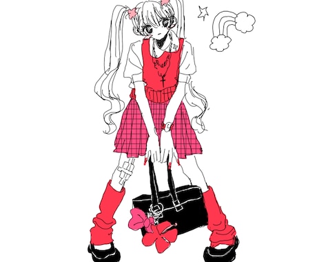 SNSアイコンなど！ゆるかわいい女の子描きます イメージ1