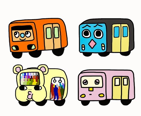 あなただけのゆるい電車作ります 電車のキャラクターを作りたい方にオススメ！ イメージ1