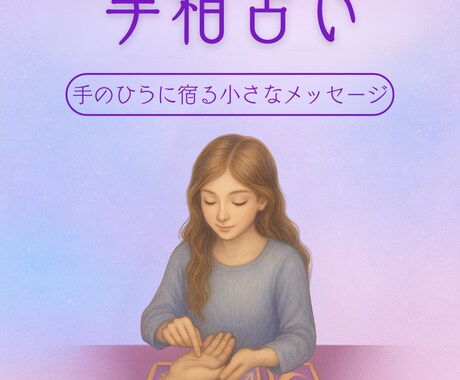 写真から読み取るやさしい手相鑑定をします 手のひらに宿る小さなメッセージ イメージ1