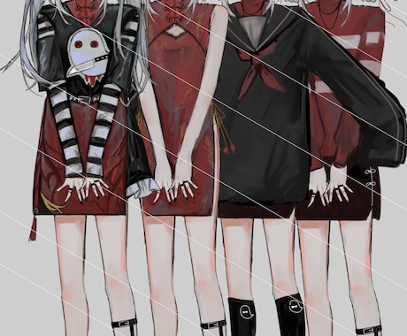 TRPGで使える立ち絵制作やキャラデザを行います 表情3種・参考画像のような簡易的なディスプレイ付き イメージ2