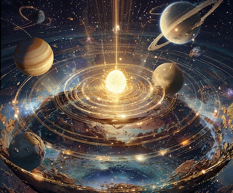 ヘリオセントリック占星術で魂の使命・役割を見ます 【お試し一行鑑定】星のつながりからのあなたの強みを降ろします イメージ1