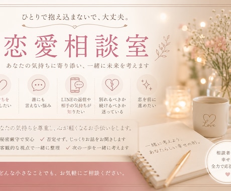 恋愛相談乗ります マチアプ婚した私だから色んな観点からお話し伺えます イメージ1