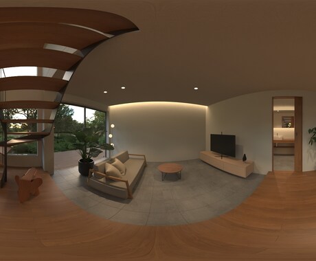 VR 360°建築CG動画を制作します リアリティのある空間体験で魅力的な提案を イメージ1