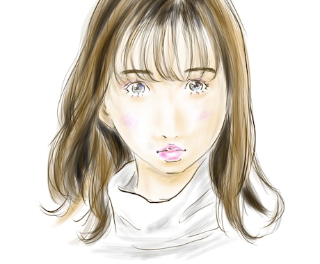 アイコンやヘッダー描きます 可愛い女の子描きます。アイコンや、ヘッダー等にいかがですか？ イメージ1