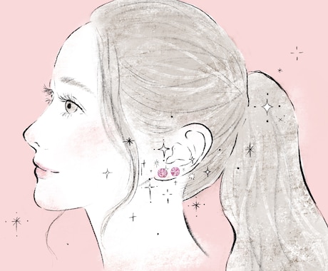 お写真から|やわらかく整える似顔絵を制作します 顔出ししすぎず、雰囲気を伝えたい方に イメージ1
