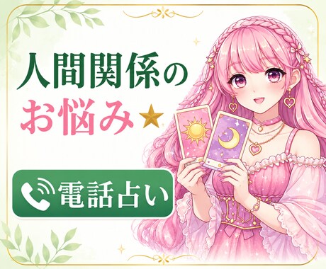人間関係のお悩み⭐️タロットで占います 対人関係・親子関係・嫁姑問題・友達関係・人との距離感 イメージ1