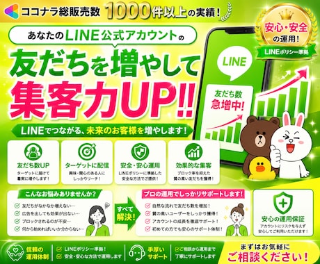 LINE公式アカウントを宣伝し友だち数を増やします LINE集客を強力サポート！日本人限定✨安心安全の拡散✨ イメージ1