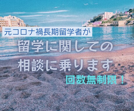 留学に関して悩んでいる方へアドバイスをします イメージ1