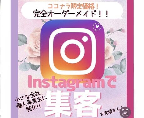 完全オーダーメイドのマニュアルを作成します Instagramでの集客を実現しましょう！ イメージ1
