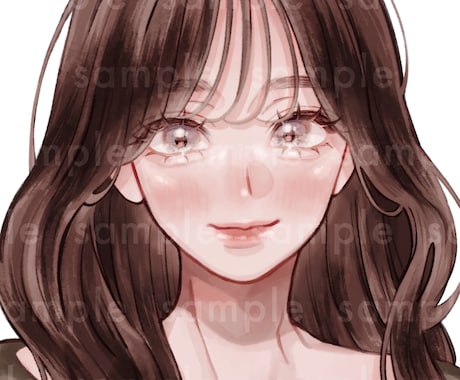女の子のアイコンイラスト制作いたします SNSアイコンなど、お気軽にご相談ください! イメージ2