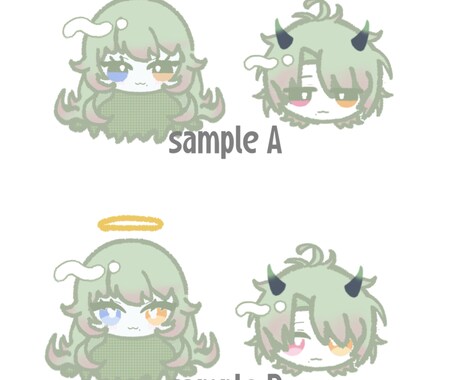 商用利用可＊ゆるふわデフォルメ描きます デフォルメキャラのゆるふわアイコンいかがですか？ イメージ2