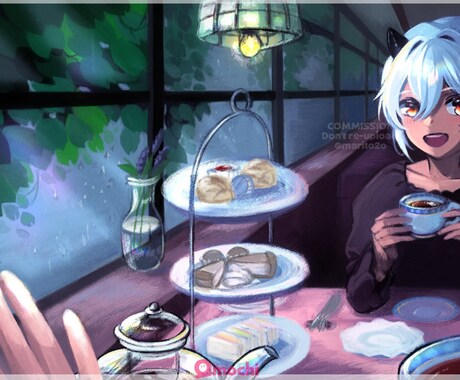 店内のイラストお描きします 温かみのあるアナログタッチで店内の風景をお描きします イメージ2