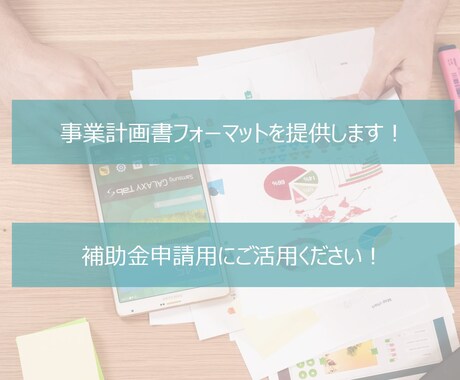 補助金用事業計画書テンプレートを提供します 中小企業診断士作成テンプレで効率良く事業計画書したい方必見！ イメージ1