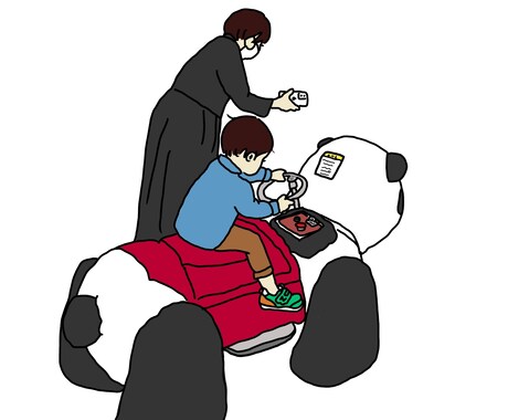 写真をいただき、作例のようなイラストを描きます イメージ1