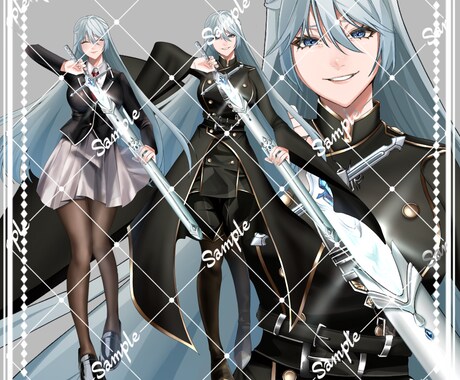立ち絵、アイコンなど描きます ホラーテイストから厚塗り風など様々な画風で描きます！ イメージ2