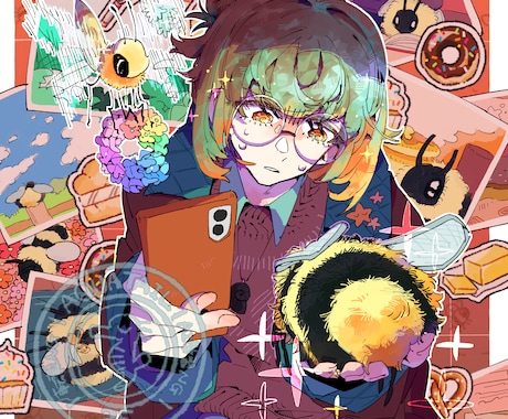 鮮やかなイラスト描きます イメージ1