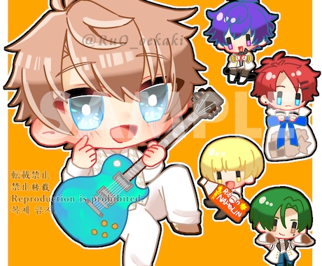 可愛いデフォルメ・SDキャラ描きます SNSのアイコンやVTuber活動の挿絵に！ イメージ2