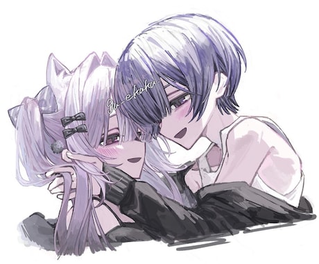肩(鎖骨あたり)まで描きます あなたのオリキャラ描きますの肩(鎖骨あたり)バージョンです！ イメージ2