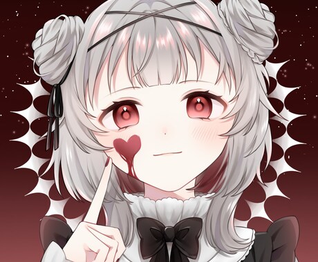 SNS用アイコンイラスト作成します かわいい女の子が得意です！ご相談からでも！ イメージ2