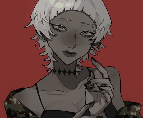 SNSアイコン始めイラスト全般お描きします 人目を引くかっこいいイラストお描きします。 イメージ1