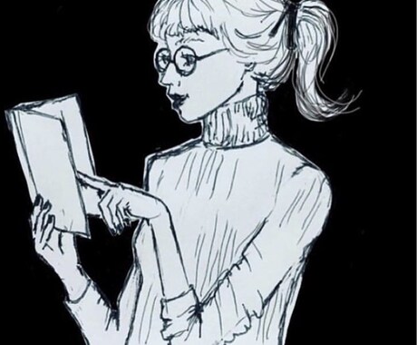 現役デザイナー白黒イラスト書きます イメージ1