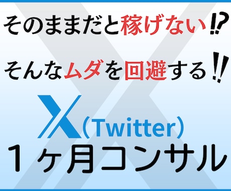 X運用代行に頼らないX運用の秘訣をコンサルします 収益化や認知拡大など運用目的に合わせて徹底サポートします！！ イメージ1