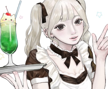 かわいい女の子のイラストお描きします イメージ1