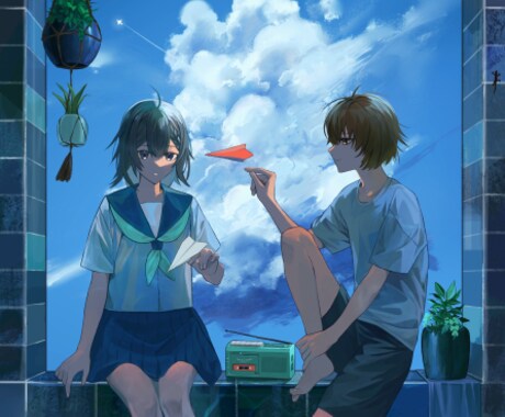 アイコン低価格2000円から！イラスト制作します デコラティブな男女キャライラストお任せください！ イメージ2