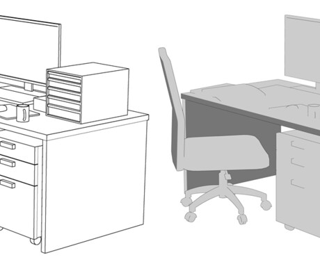 マンガ線画向け小物、背景用３D作成いたします ClipStudioEXで作画が楽になる３Dオブジェクト イメージ2