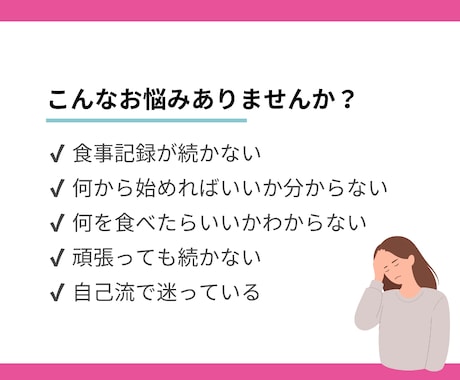管理栄養士が今のダイエット方針を診断します 食事記録なしで今のストレスと痩せ方の方向性が分かる！ イメージ2