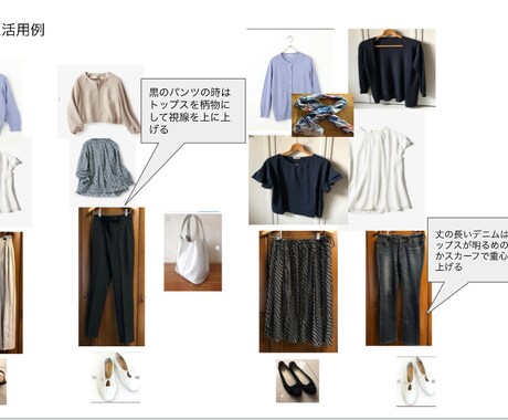 ワードローブ診断します お手持ちのお洋服を生かしてお似合いになるコーディネート提案 イメージ2