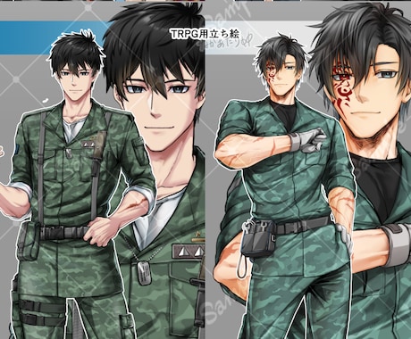 TRPGや動画のサムネイル等キャラクター制作します サブキャラクターからメインキャラまで老若男女ご提供できます。 イメージ2
