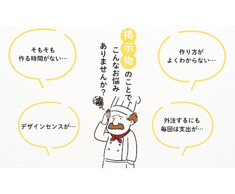 飲食店向け！何度でも使える店内お知らせ作ります あなたのお店に合わせた専用POPのテンプレート作成！ イメージ2