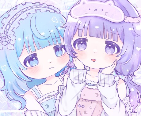 かわいい女の子アイコン描きます イメージ1