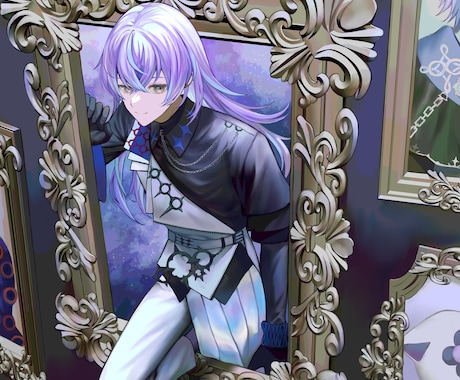 目を引く色彩豊かな厚塗り絵描きます 配信サムネイル、歌ってみた、グッズ、アイコンなど イメージ2