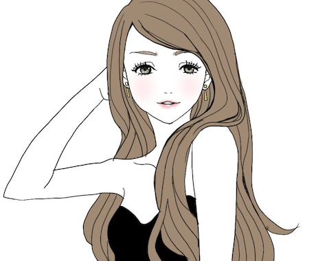 早めの仕上がり☆モノクロ！モダン美人画描きます ～落ち着いた大人かわいいイラスト描かせていただきます～ イメージ2