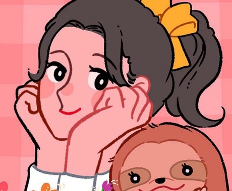 ポップで可愛い似顔絵描きます 自分の魅力を改めて気付けるイラスト イメージ2