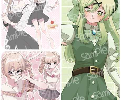 OCのイラスト依頼承ります お試しです　一枚絵の依頼承ります イメージ1